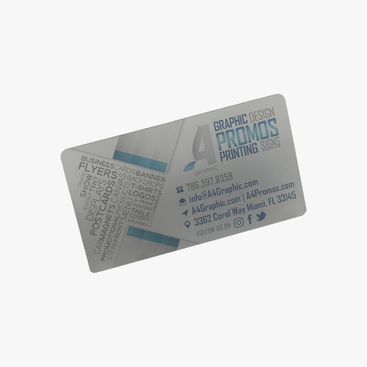 Frosted Plastic Business Cards