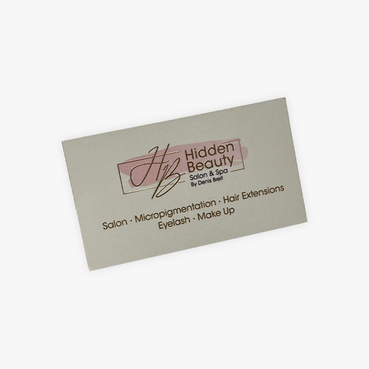 Suede w/ Raised Spot UV Business Cards