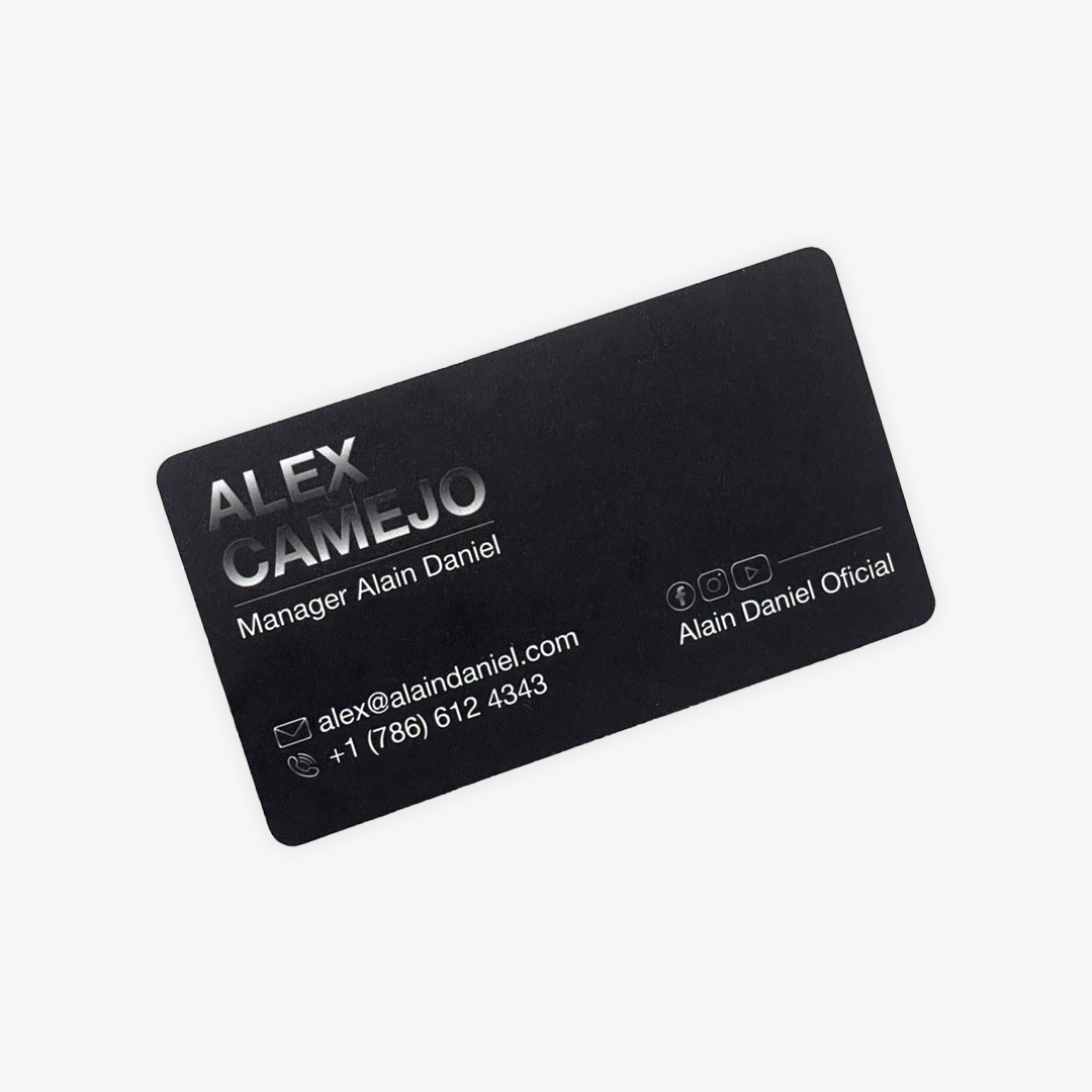 White Plastic Business Cards