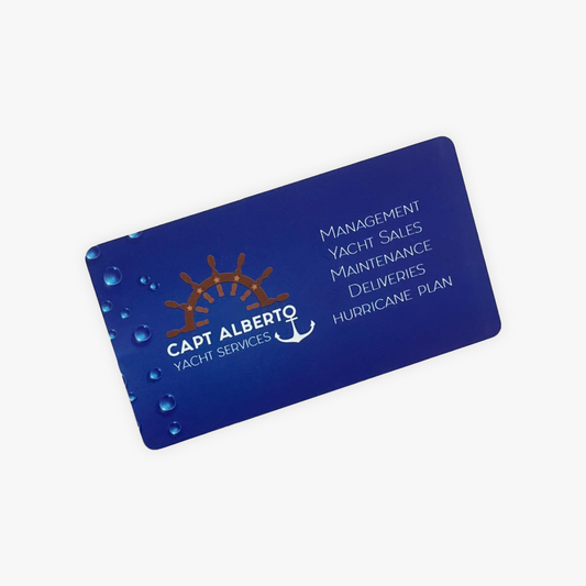 White Plastic Business Cards