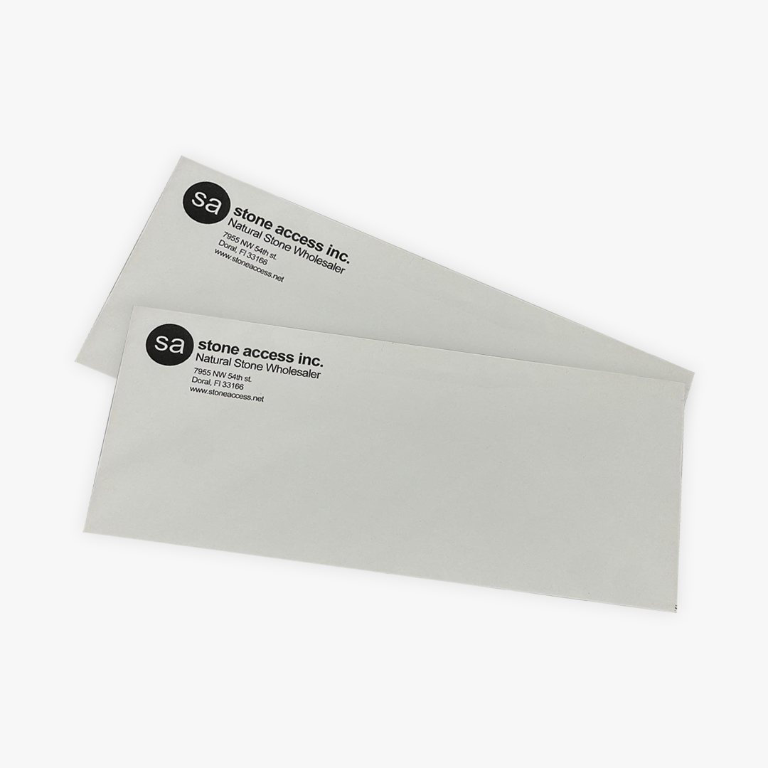 #10 One Spot Color Envelopes – Custom Front Print (Peel & Seal)