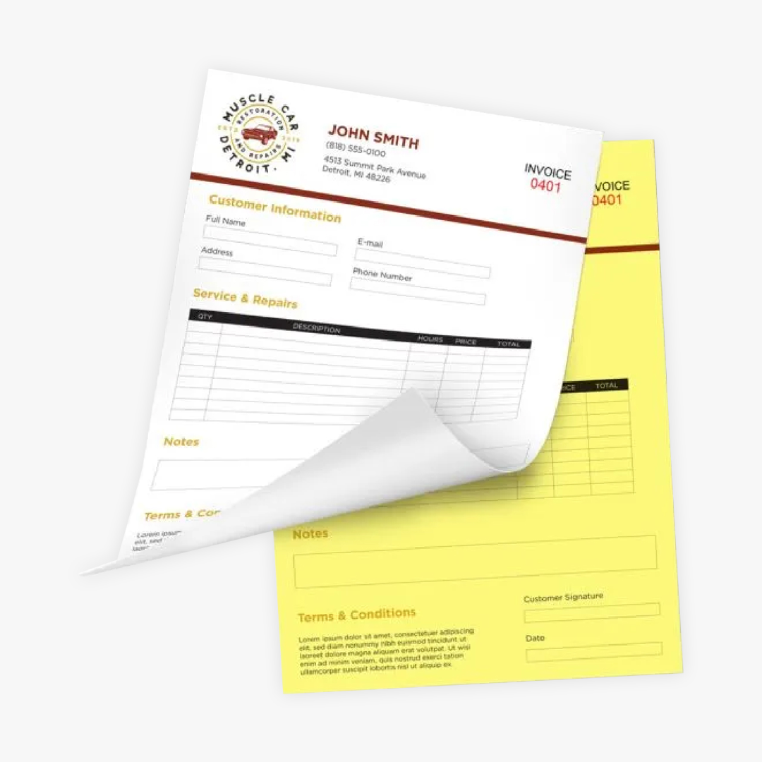 2 Part NCR / Carbon Less