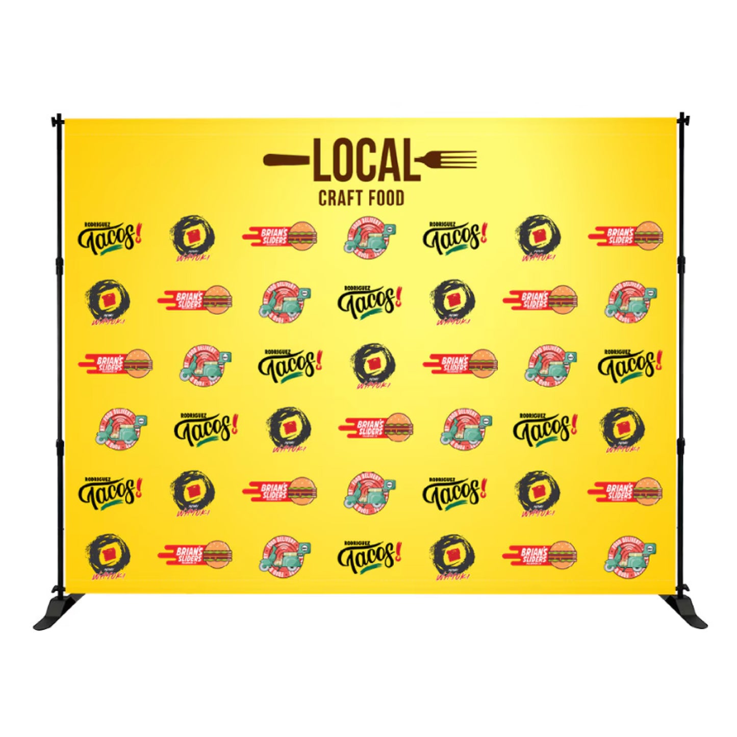 10Ft Step & Repeat Backdrop