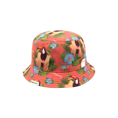 Sublimated Summer Fishing Bucket Hats w/ Adjustable Drawstring