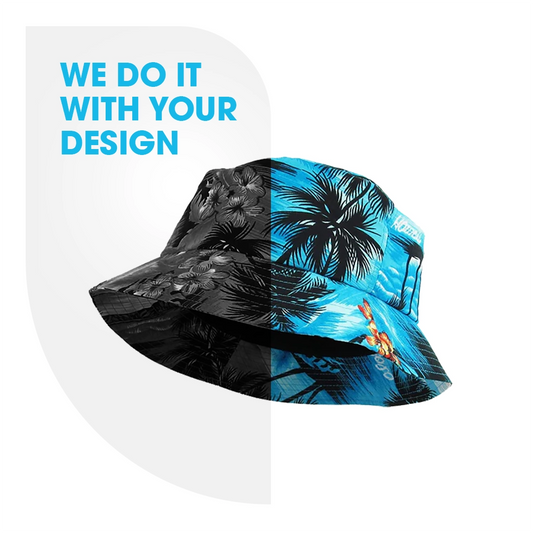 Sublimated Unstructured Bucket Hat w/ Imprint on Brim Inside