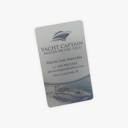 Frosted Plastic Business Cards