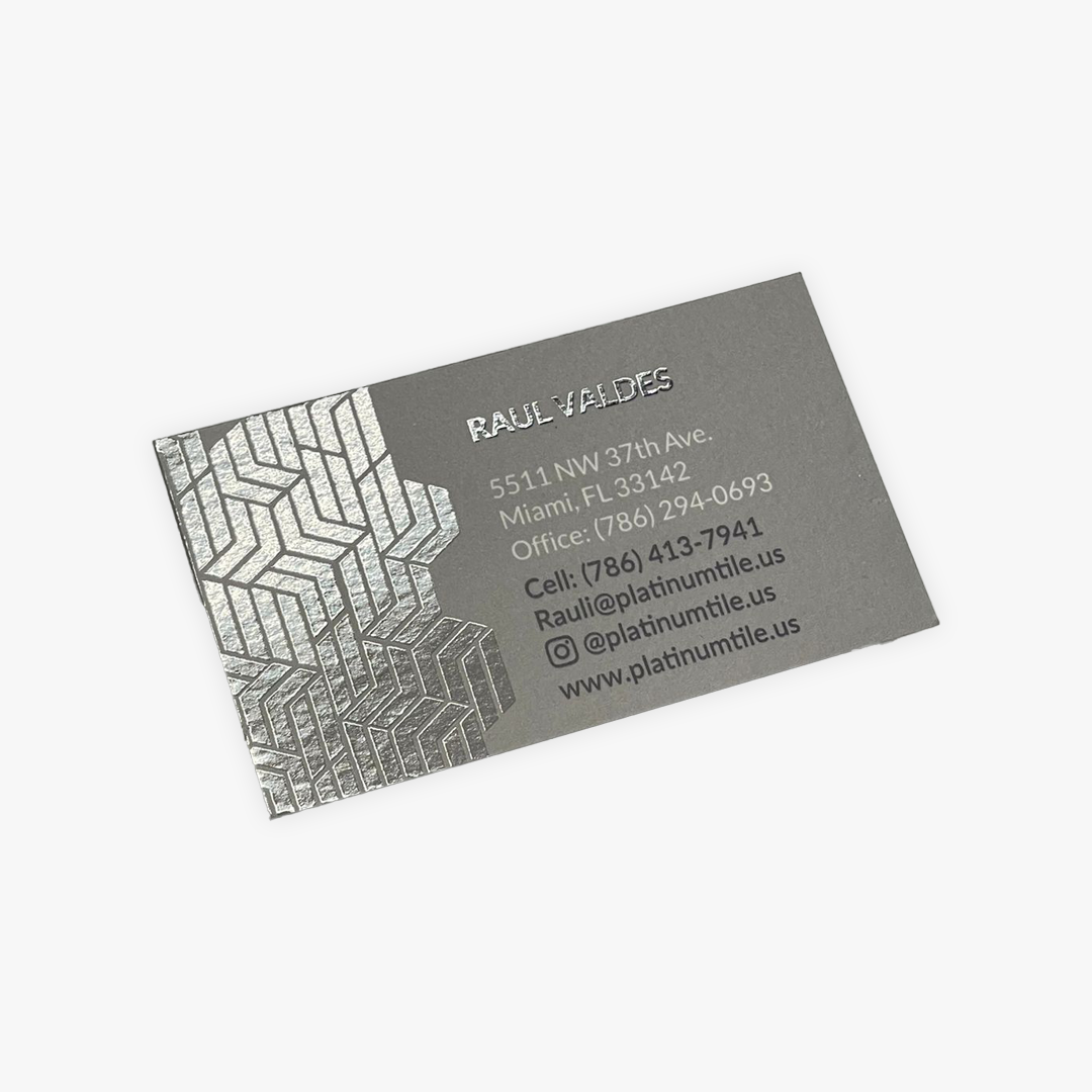 Silk w/ Spot UV Business Cards