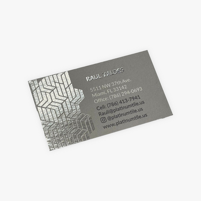Silk w/ Spot UV Business Cards