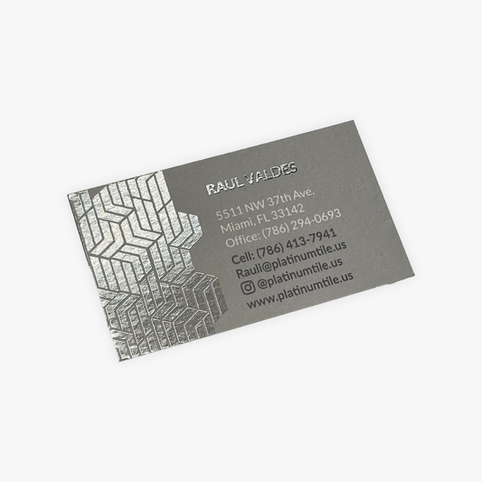 Silk w/ Spot UV Business Cards