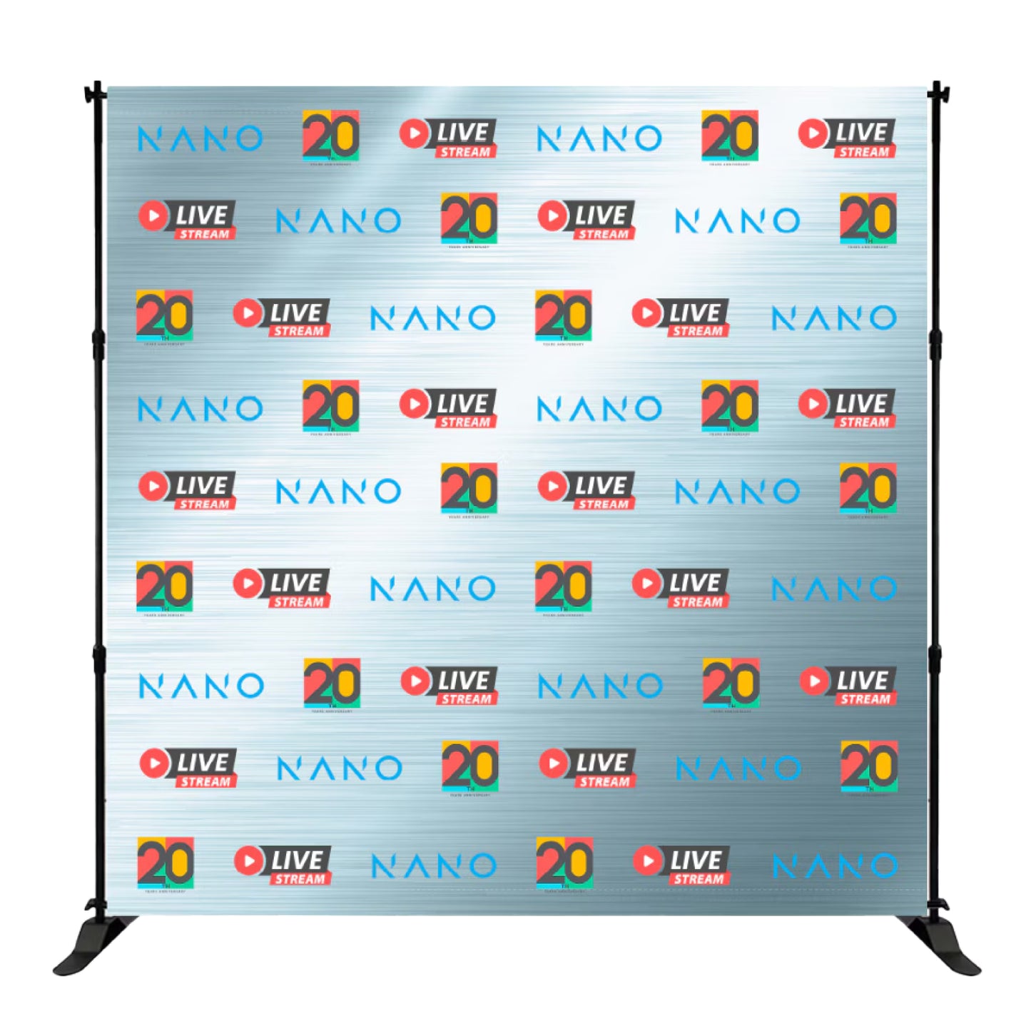 8Ft Step & Repeat Backdrop