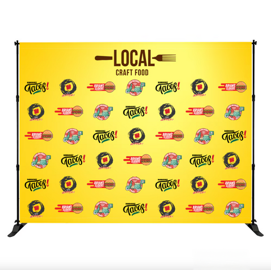 10Ft Step & Repeat Backdrop