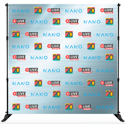 8Ft Step & Repeat Backdrop