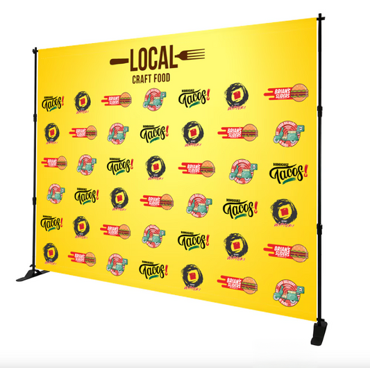 10Ft Step & Repeat Backdrop