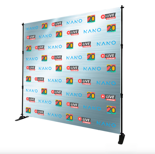 8Ft Step & Repeat Backdrop