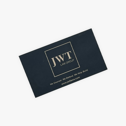 Suede Business Cards