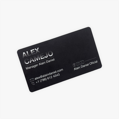 White Plastic Business Cards